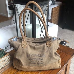 GASTON LENOTRE Vintage Canvas Bag